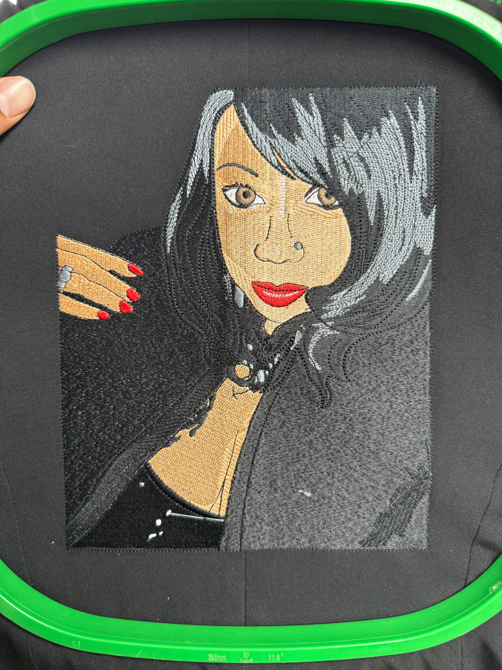 Framed Embroidery Portrait